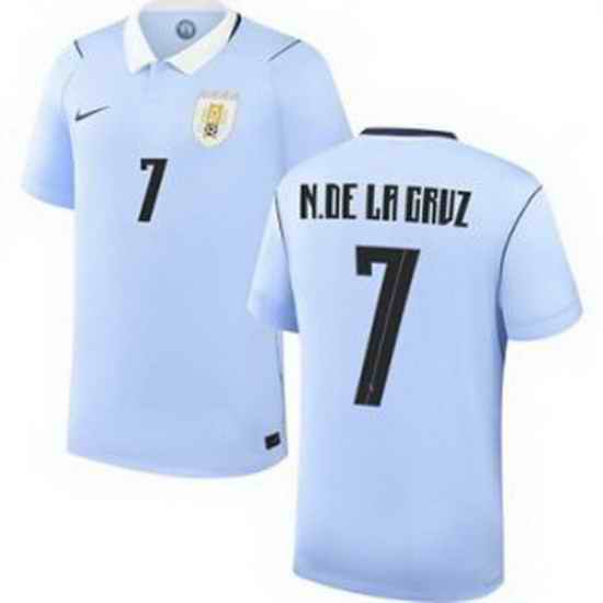 Youth 7 Uruguay Nicolas de la Cruz Away Replica Jersey World   1